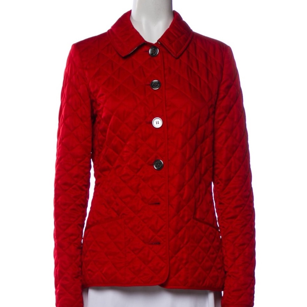 Burberry Scarlet Quilted Utility Jacket